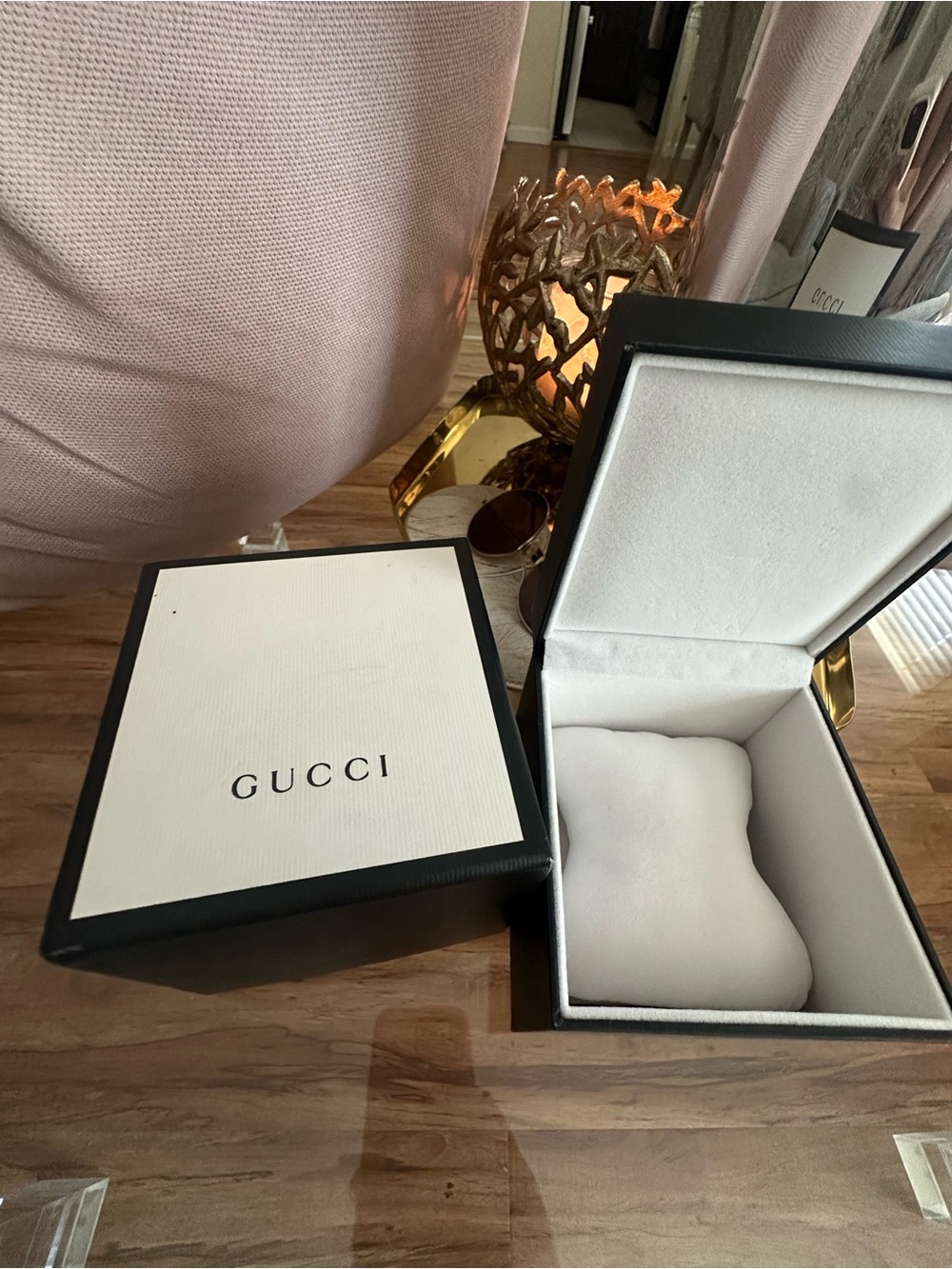 Gucci Black & White Branded Jewelry Box